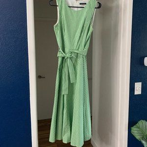 Gingham Green midi Sundress Tommy Hilfiger